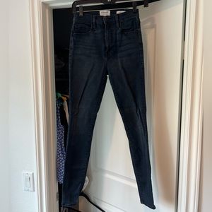 Frame Ali High Rise Skinny Jeans | Dark Wash | Size 26
